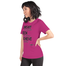 "DREAM, SEEK, ACHIEVE" Women's Short-Sleeve T-Shirt