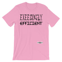 "Exceedingly Efficient" unisex short sleeve t-shirt - black text